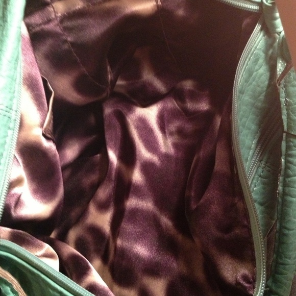 Mondani faux leather Green handbag - Picture 3 of 4